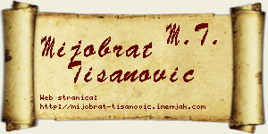 Mijobrat Tišanović vizit kartica